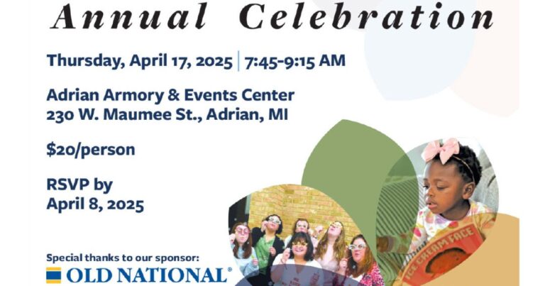 Annual Celebration event invitation details